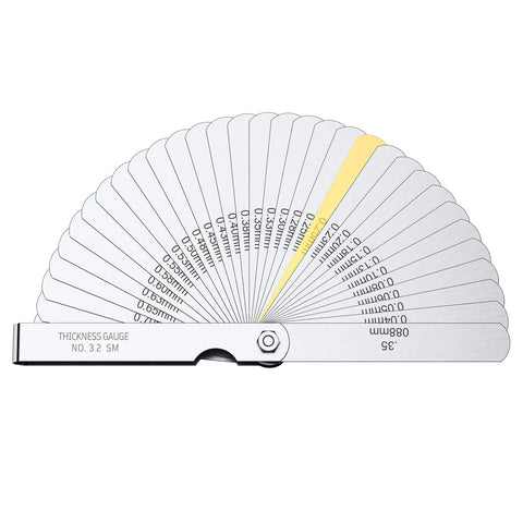 32 blade feeler gauge set for 6 Inch Digital Vernier Caliper With Fraction Inch And Millimeter Modes Easy One Button Switch