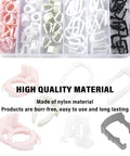 70 Piece Nylon Fuel Line Clips Kit With 7 Sizes Replacement 3 8 Inch And 5 16 Inch Fuel Line Clamps Durable Hose Retainers