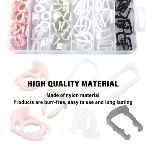 70 Piece Nylon Fuel Line Clips Kit With 7 Sizes Replacement 3 8 Inch And 5 16 Inch Fuel Line Clamps Durable Hose Retainers