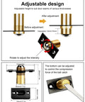 Invisible Drive-In Closet Ball Catch Hardware, 2 Pack Black Finish, adjustable ball latch diagram showing installation details