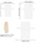 Three Sets Plastic Mesh Sheet Purse Making Kit With Metal Accessories For DIY Bag Crafting, Crochet, Quilting And Sewing Projects, Easy To Personalize And Create Dope, Unique Handbags, size chart with mesh sheets and chain