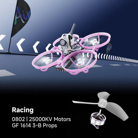 Ultra Light Brushless Whoop Quadcopter With Matrix 5IN1 II Flight Controller, 0802 25000KV Motors, Air75 II frame in flight