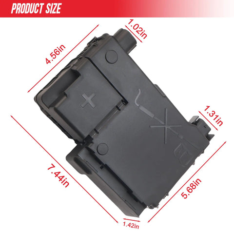 Top Grade Battery Distribution Fuse Block For Chevy Malibu 2014 To 2016 with measurements showing size dimensions.