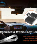 Stainless Steel Car Sun Visor Remote Clip Four Pack Secure Your Garage Door Opener Remote On The Dash, no slips or rattles.