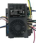 24V Ride On Car Wiring Harness Conversion Kit With 2.4G Bluetooth Control Box, power supply with colorful wires visible