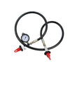Transfill Equalizer Hose for Scuba Tanks 60 Inch Length DIN To DIN Or Yoke To Yoke Dual 2 Inch Pressure Gauge With PSI And BAR