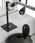 Close-up of Two Speed 14 Inch Band Saw With Stand DIY Friendly Black 9.5 Amp Motor Delivers Up To 8.85 Inch Cutting Depth
