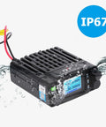 Dual Band Mini Ham Mobile Radio For In Car Use IP67 Waterproof 25W 2M 70CM Transceiver with water splash for durability