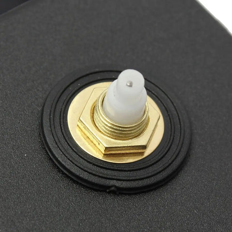 Close-up of Blue DIY Clock Repair Kit With Quartz Spindle Movement For Wall Clocks Hand Tool Essentials For Replacing Parts