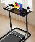 Adjustable Treadmill Desk With Walking Pad Stand For Home Office And Bike Trainer A Versatile Standing Workstation in home setting