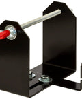 Rock Solid Commercial Trimmer Line Spool Holder Bracket with mounting hardware, heavy-duty design for tangle-free yard crew setup.