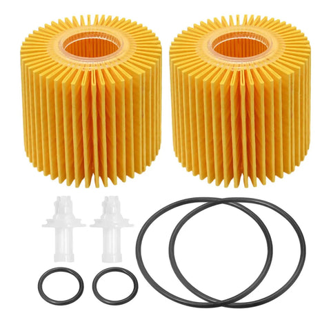 5Pcs Oil Filter Kit 04152-YZZA1 Replacement For Toyota Avalon Camry RAV4 Sienna ES300h ES350 IS200t RX350 RX450h And Lexus Models