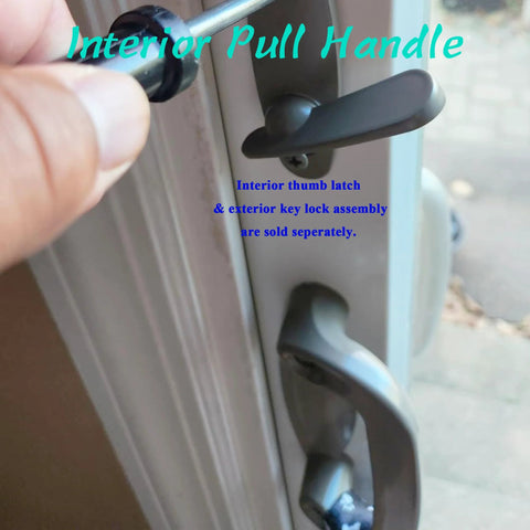 Gliding Patio Door Dummy Pull Handles For Tribeca Style Doors Compatible With OEM Parts 2562035 2573603 2573605