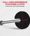 Bottom view of Heavy Duty Stainless Steel Stanchions Set Of Two With Retractable Belts And Four Way Secure Lock, 14.2 inch base.