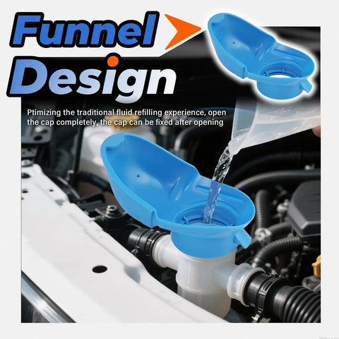 Must Have Windshield Washer Fluid Cap Replacement For VW Bora Passat Golf Porsche Macan Cayenne And Chevy Bolt EV For Your Ride Flexible Reservoir Cap With OEM 6V0955485A Style Seal Easy Install Leak Proof showing blue cap installed on car engine