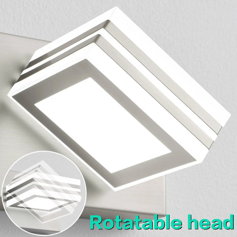 Four Light Vanity Light Over Mirror For Bathroom, Modern Chrome LED Wall Fixture, Dimmable And Easy 15 Minute Install, Over Mirror Bathroom Lighting For Home Or Powder Room