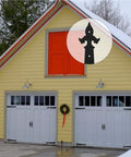 Yellow garage with heavy duty decorative garage door hardware kit with durable handle hinges for doors barn style and more soft close