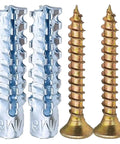 Metal expansion tubes and screws from 150 Piece Metal Expansion Tube Self Tapping Screws Set For Concrete Wall Anchors Drilling Plug Fasteners Bolts Kits Tools Wholesale Heavy Duty Rust Proof Galvanized Anti Corrosion Plated For Brick Wood And Masonry