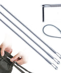 3 Piece Set For Hoodies And Pants Clip Replacements Effortlessly Thread Ropes And Elastic Cords With Durable Metal Spring