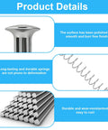 Tough As Nails 8 Pack Window Screen Plunger Latches In Solid Aluminum with smooth polished finish and durable springs.