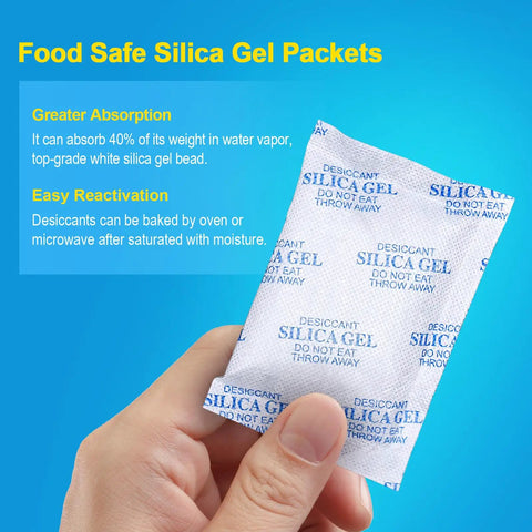 Hella Dry Reusable Silica Gel Packets Bring Top Shelf Moisture Absorbers To Keep Your Electronics And Gear Bone Fresh Food Safe Desiccant Bags Make Storage Stacks Lit And Smooth