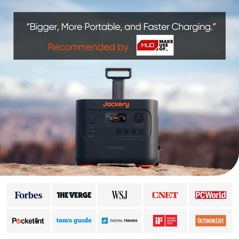 Power On The Go Portable Power Station 3024Wh With 3000W Peak Output, image of device with handles and ports