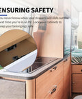 Heavy Duty Cabinet Door Latch Catch For Kitchen And Bathroom Secure Cabinets And Drawers With No Fuss Easy Install