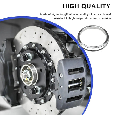 Premium Hub Centric Rings 4 Pcs For Car Wheels 64 To 73 Mm Wheel Adapter Spacers Aluminum Alloy Ring beside brake assembly.