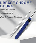 Dual Telescoping Magnetic Pickup Tool Set With 2Lb And 8Lb Magnets, chrome plating, showing rust and scratch resistance features.