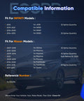 Compatibility chart for Infiniti and Nissan models with reference number 513296, showing fit for various years and models.