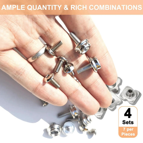 All In One Helmet Visor Screws Kit For Baseball Hockey Football And Softball Face Masks with screws and nuts in hand