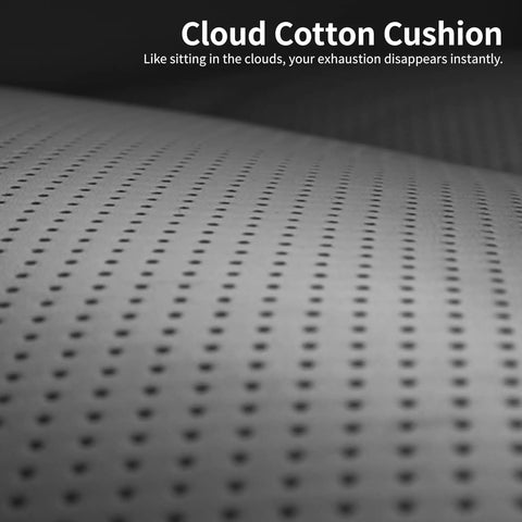 Close-up of microfiber leather cushion used in Ergonomic Office Chair For Home Office High Back Desk Chair With Lumbar Support