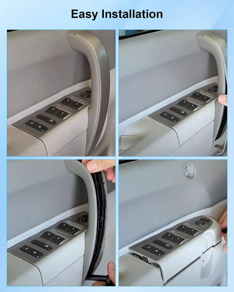 Installation process of Driver Side Window Switch Bezel Titanium Gray for Chevy Silverado GMC Sierra 2010-2013.