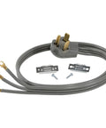 30-Amp Dryer Power Cord, 3 Prong 3-Wire With Closed Eyelet Connectors, 5-Foot Copper Wire for Heavy-Duty Appliance Installations