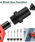 2 In 1 Rivet Nut Tool Kit Pro Hand Riveter With Dual Function Rivet Nut Gun components and function demonstration
