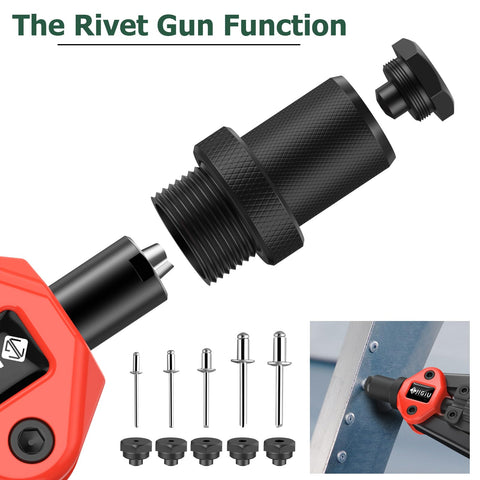 2 In 1 Rivet Nut Tool Kit Pro Hand Riveter With Dual Function Rivet Nut Gun components and function demonstration