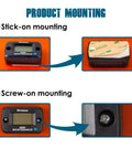 Digital Vibration Activated Hour Meter Gauge For Engine Hours Tracking And Maintenance Scheduling Keeps Tabs On Total And Run Time With Resettable Previous Hours Five Independent Maintenance Channels stick-on and screw-on mounting