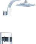 Sirius Shower Trim Kit With Treysta Cartridge Air Injected 2.0 GPM At 80 PSI Steady Spray Even On Low Pressure Brass Chrome Finish