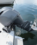 Beefed-Up Aluminum Corrosion-Resistant Outboard Propeller For Yamaha 60-130 HP, 4-1/4 Gearcase, 3-Blade RH Rotation mounted on boat