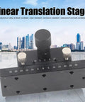 Pro Grade Manual X Axis Linear Translation Stage With Rack And Pinion For Precision Laboratory Optical Work, cityscape backdrop