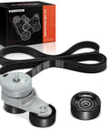 Engine Serpentine Belt Drive Kit With Tensioner And Idler For Honda Accord 03 10 Odyssey 05 10 V6 Engine Replacement Kit