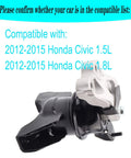 Hydraulic Front Motor Mount For 2012 To 2015 Civic 1.8L Sedan Manual Transmission Replacement With OE Fit A65087