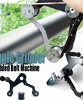 Heavy Duty Belt Sander Adapter For Angle Grinder Tough As Nails Stainless Steel Quick Release Sanding Belt Attachment in use.