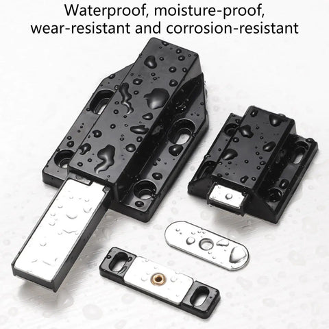 Grab These Slay Touch Activated Cabinet Door Catches With Secure 4 Point Fastening. Durable Abs Steel Build for Kitchens and Baths.