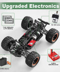 All Terrain 1:16 RC Truck With Dual 7.4V 1000mAh Batteries, Waterproof 4x4 High Speed Up To 36kmh, internal electronics view