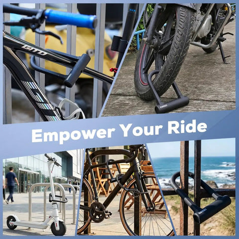 Beefed Up Bike Lock With 5 Foot Security Cable And 17mm U Lock Shackle For Electric Scooters Bicycles Ebikes And Motorcycles Mounting Bracket And Keys Lightweight Scratch Resistant Silicone Sleeve Keeps Your Frame Safe