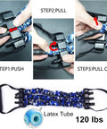 Steps to adjust rubber resistance bands for Aluminum Alloy Pilates Bar With Rubber Resistance Bands Door Anchor for Full Body Workouts.