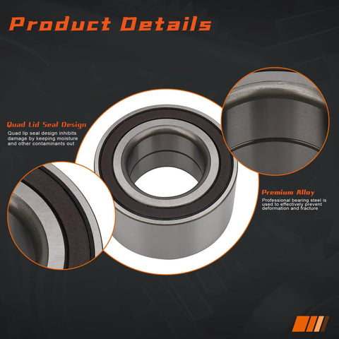 Close-up of 2-Pack Front Wheel Hub Bearing 510082 That Fits Audi Q7 2007-2015, Range Rover 2003-2018, Porsche Cayenne 2003-2012