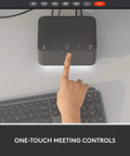 Slick Plug And Play Usb C Laptop Docking Station With Dual Screen Support And Five High Speed Ports Noise Canceling Speakerphone Bluetooth Link For Windows Or Mac Teams Ready Graphite Desktop Hub with one-touch controls