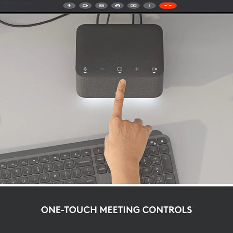 Slick Plug And Play Usb C Laptop Docking Station With Dual Screen Support And Five High Speed Ports Noise Canceling Speakerphone Bluetooth Link For Windows Or Mac Teams Ready Graphite Desktop Hub with one-touch controls